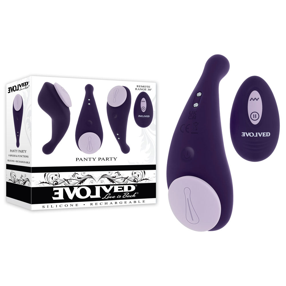 Evolved PANTY PARTY USB Rechargeable Panty Vibrator With Remote Control Evolved