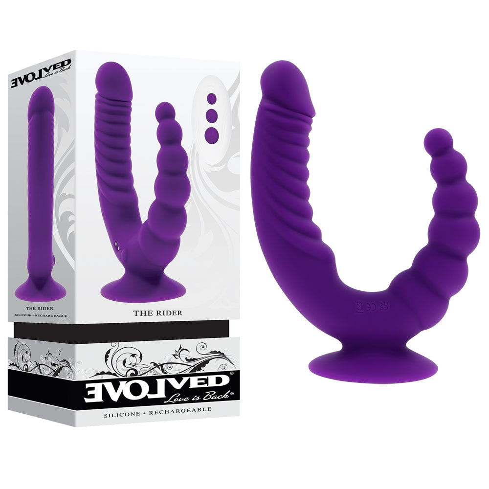 Evolved THE RIDER USB Rechargeable Double Ended Vibrator With Wireless Remote Evolved