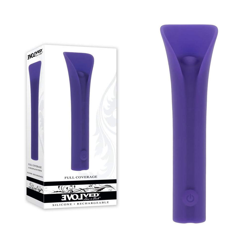 Evolved FULL COVERAGE USB Rechargeable Bullet Vibrator Purple Evolved Main image