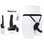 Evolved COME CLOSER USB Rechargeable Vibrating Strap On With Remote Black Evolved