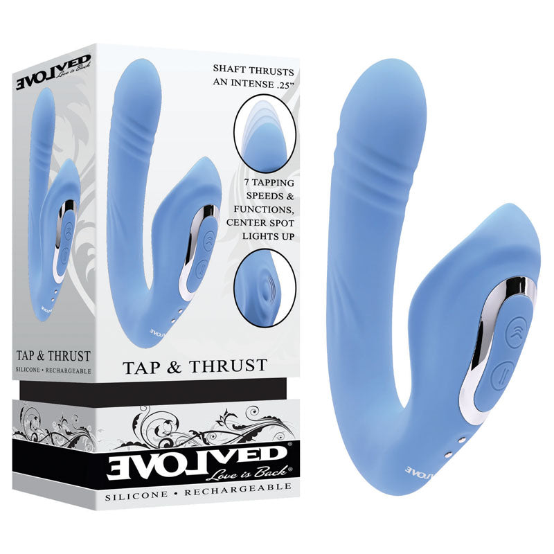 Evolved TAP & THRUST USB Rechargeable Dual Vibrator Evolved