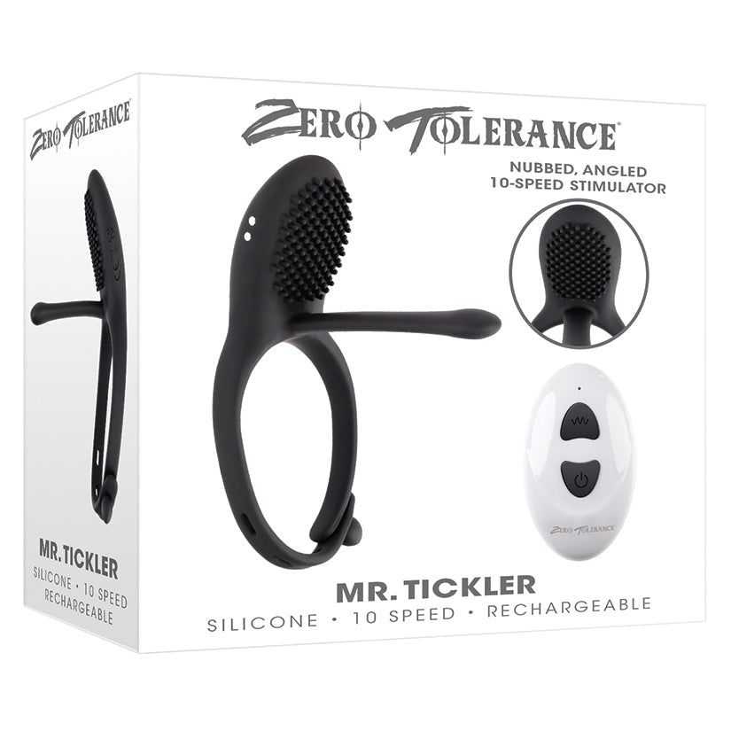 Evolved Zero Tolerance Mr Tickler 10 Speed Remote Controlled Vibrating Cock Ring Main image