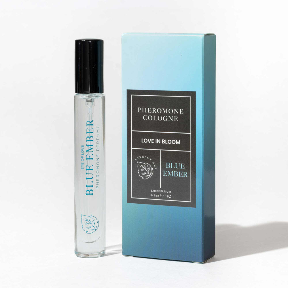 Eye Of Love Love In Bloom Blue Ember Citrus & Cedar Scented Pheromone Cologne For Men To Attract Women 10ml Spray Eye Of Love