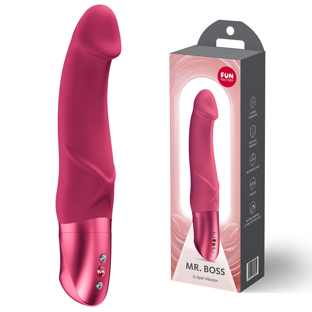 Fun Factory MR. BOSS Vibrator 21cm Raspberry Main image