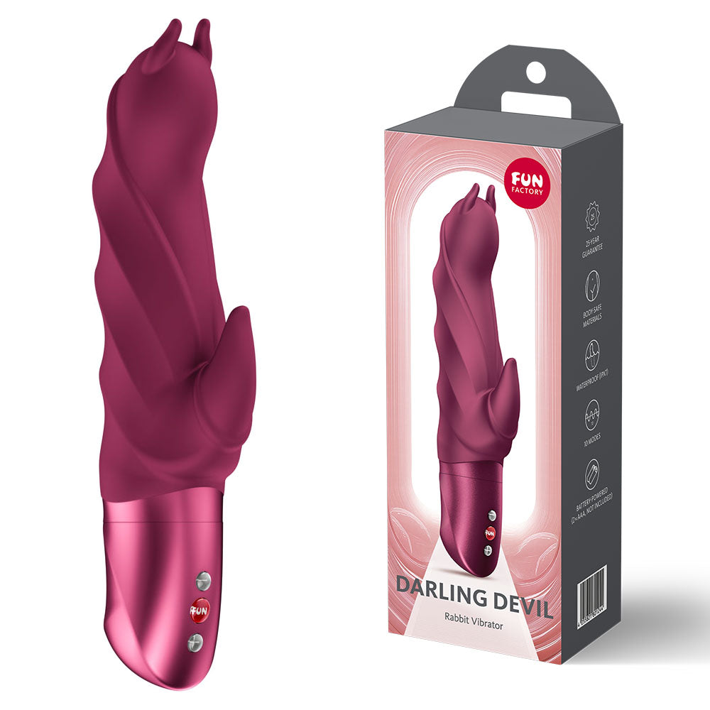 Fun Factory DARLING DEVIL Vibrator 20cm Wine Red Main image