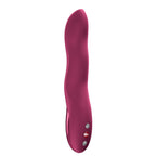 Fun Factory STRONIC WAVE USB C Rechargeable Thrusting Vibrator Wine Red Fun Factory