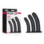 Excellent Power Kick Up Silicone Vaginal Training Kit Vaginal Dilators Set of 3 Sizes Black Excellent Power
