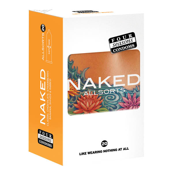 Four Seasons Naked Allsorts Ultra Thin Lubed Condoms In 6 Styles 20 Pack Four Seasons Main image