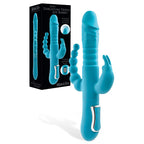 Adam & Eve THRUSTING TRIPLE JOY RABBIT USB Rechargeable Rabbit Vibrator With Anal Probe 25.4cm Adam & Eve