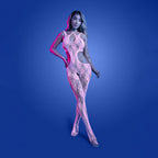 Fantasy Lingerie GLOW Equilibrium Bodystocking Glow In Dark Pink One Size Fantasy Lingerie