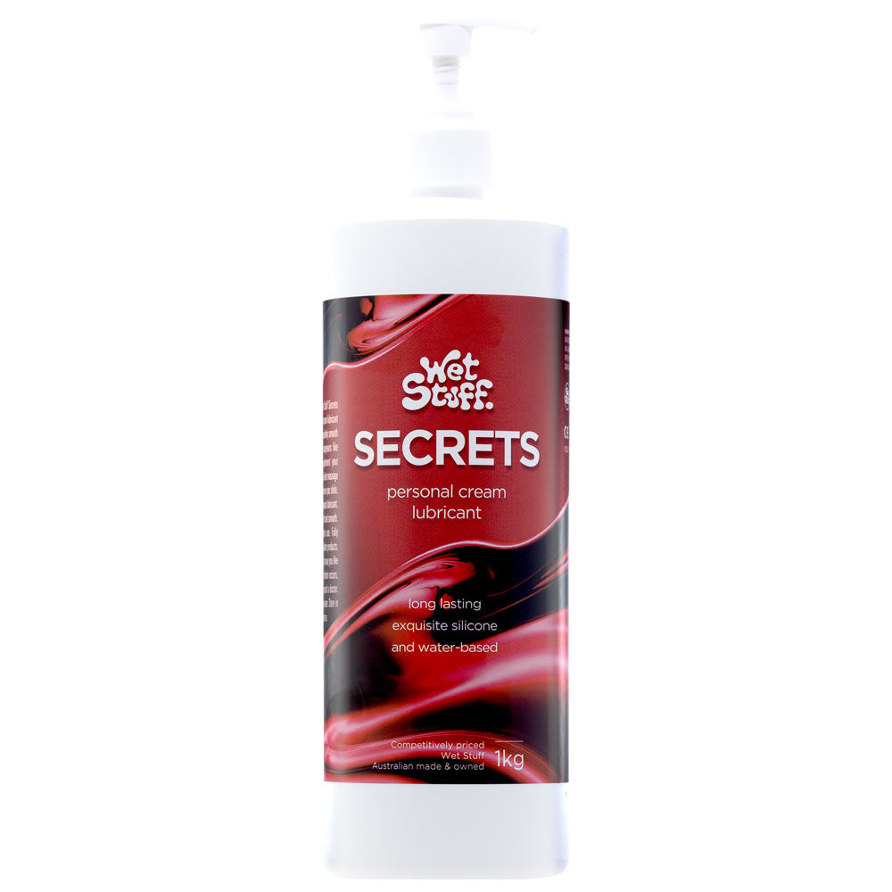 Wet Stuff Secrets Hybrid Lubricant 1kg Pump Bottle Wet Stuff Main image