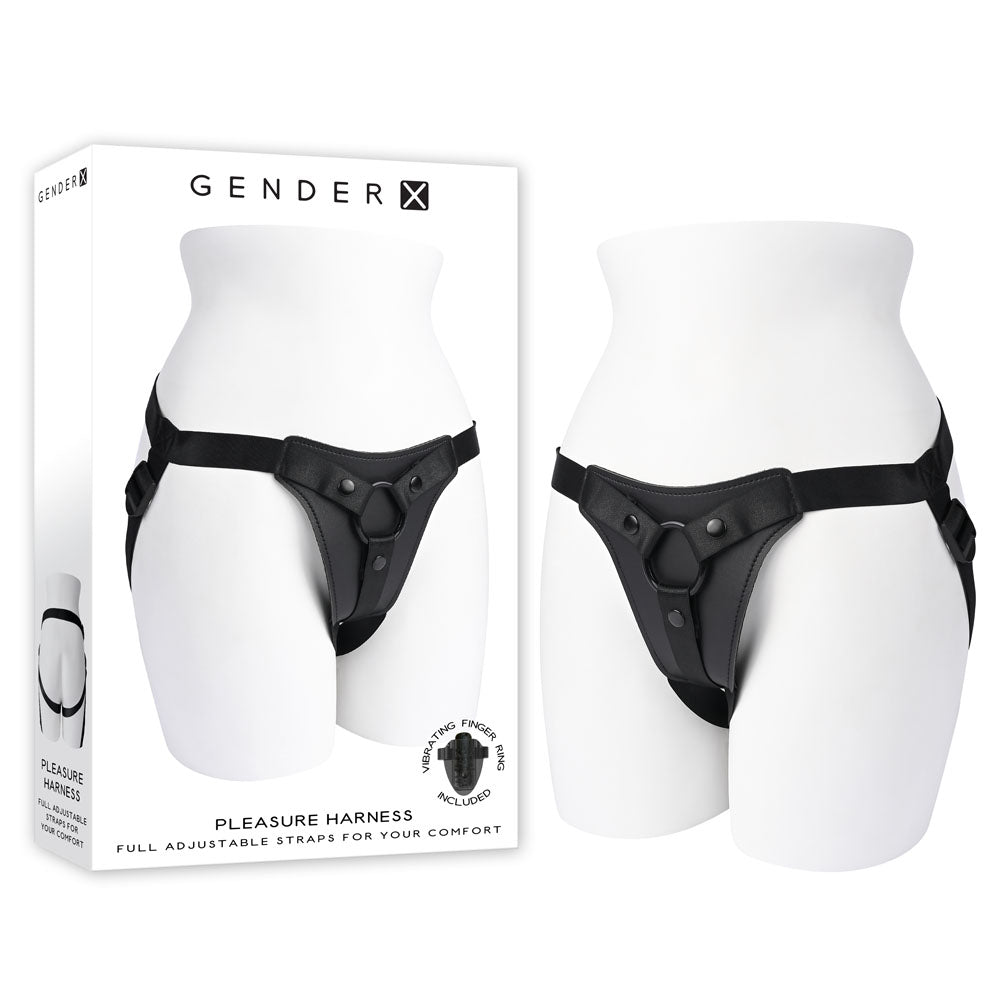 Gender X PLEASURE HARNESS - Black Adjustable Harness (No Probe Included) Gender X Main image