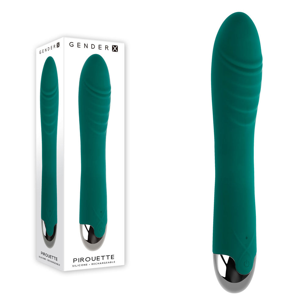 Gender X PIROUETTE USB Rechargeable Vibrator 20.6cm Gender X