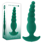Gender X THE RATTLER USB Rechargeable Vibrating & Twirling Anal Plug Green 17 cm