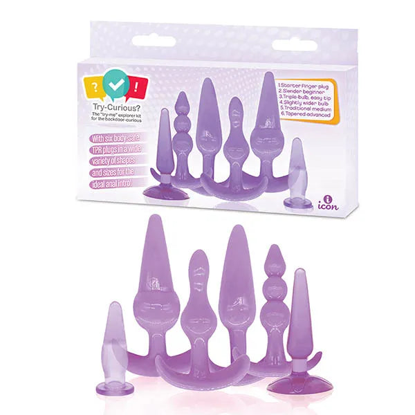 Icon Brands Try Curious Anal Plug Kit Secondary image