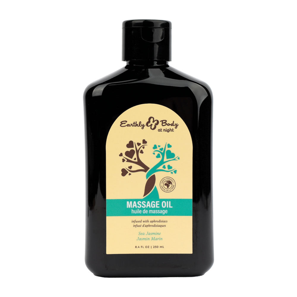 Earthly Body EB Hemp Seed Scented Massage Oil 250ml Bottle Earthly Body