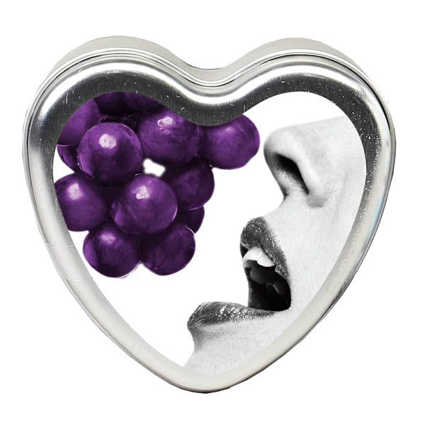 Earthly Body Edible Massage Candle Grape Flavoured 113g Main image