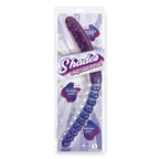 Icon Brands Shades Jelly TPR Double Dong 17 Inch Voilet / Blue Icon Brands