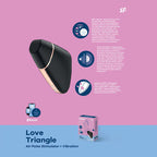 Satisfyer Love Triangle App Contolled Touch Free USB Rechargeable Clitoral Stimulator With Vibration Satisfyer
