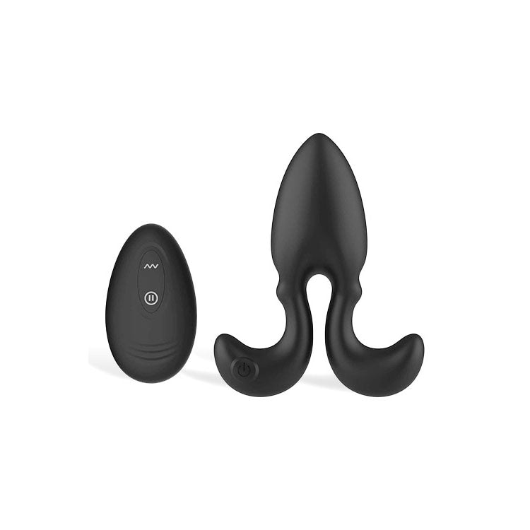 Adam & Eve OMEGA Vibrating Plug USB Rechargeable Vibrating Butt Plug With Remote Adam & Eve