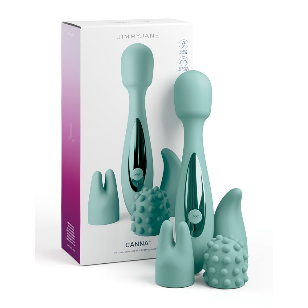 JimmyJane Canna Massage Wand with 3 Interchangeable Heads 21.8cm JimmyJane