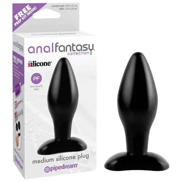 Pipedream Anal Fantasy Collection Silicone Butt Plug Black 3.5 Inch Secondary image