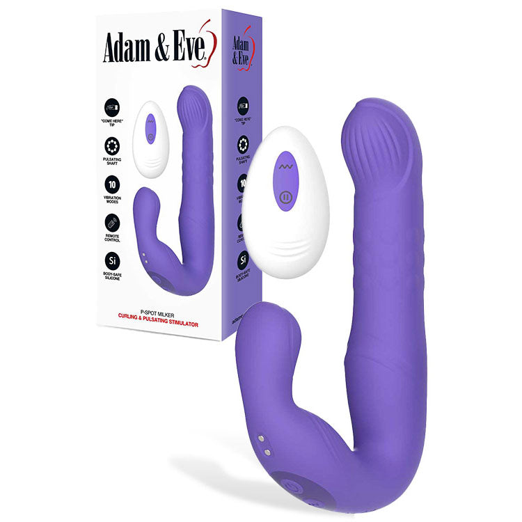 Adam & Eve P SPOT MILKER USB Rechargeable Curling & Pulsating Prostate Massager Adam & Eve Main image