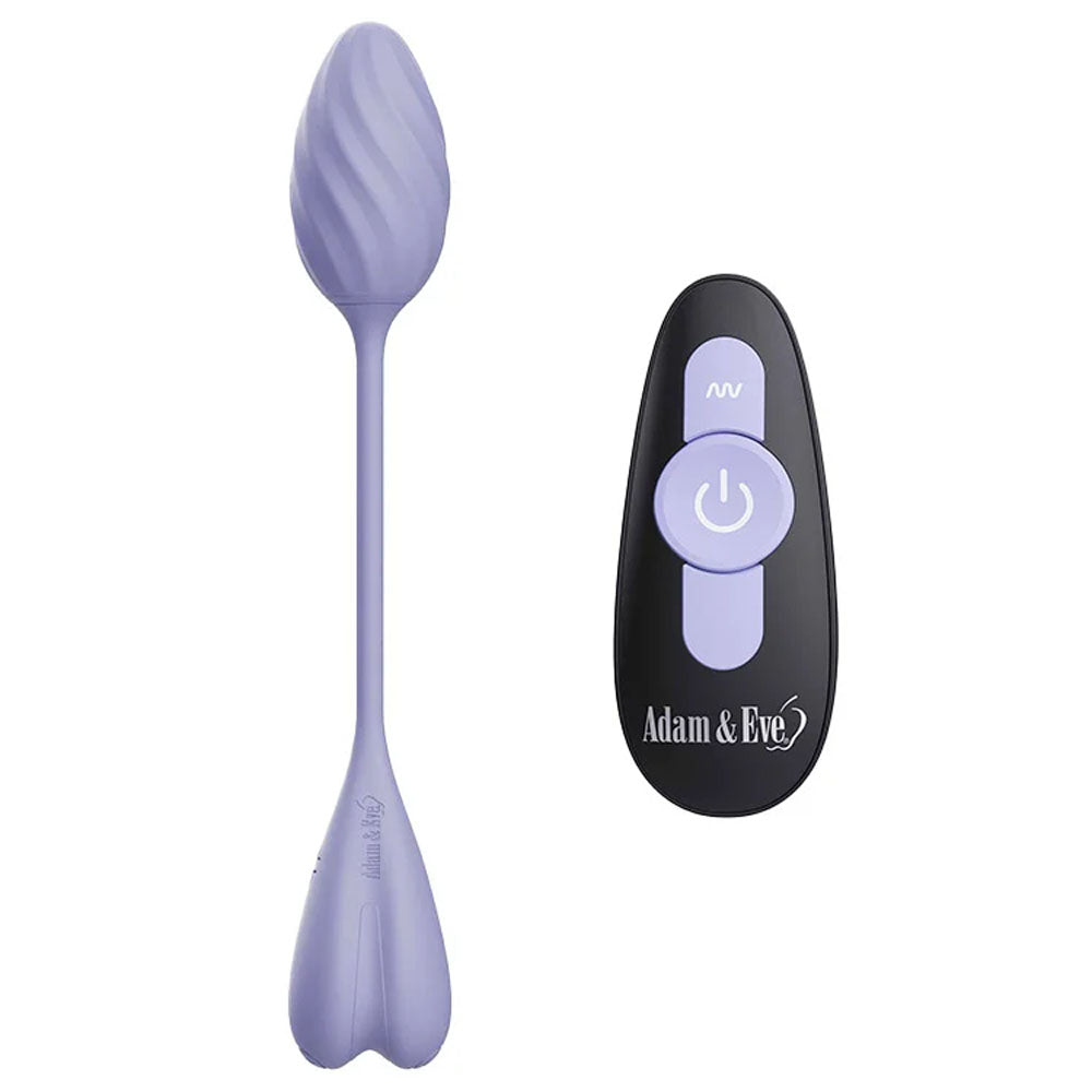 Adam & Eve SPIRAL LOVE USB Rechargeable Wearable Vibrating Egg With Wireless Remote Purple Adam & Eve