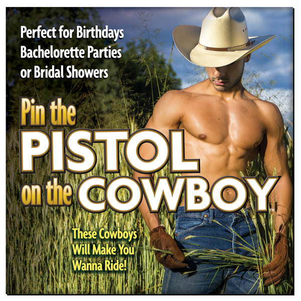Little Genie Pin The Pistol On The Cowboy Hens Party Game Little Genie