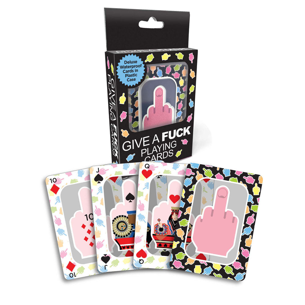 Little Genie Give A Fuck Waterproof Novelty Playing Cards Little Genie Main image
