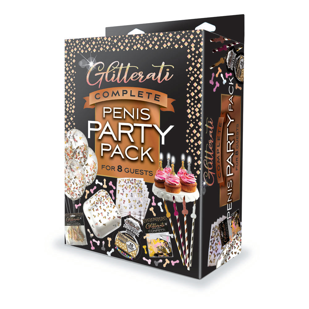 Little Genie Glitterati Complete Penis Party Pack Party Set For 8 People Little Genie Main image