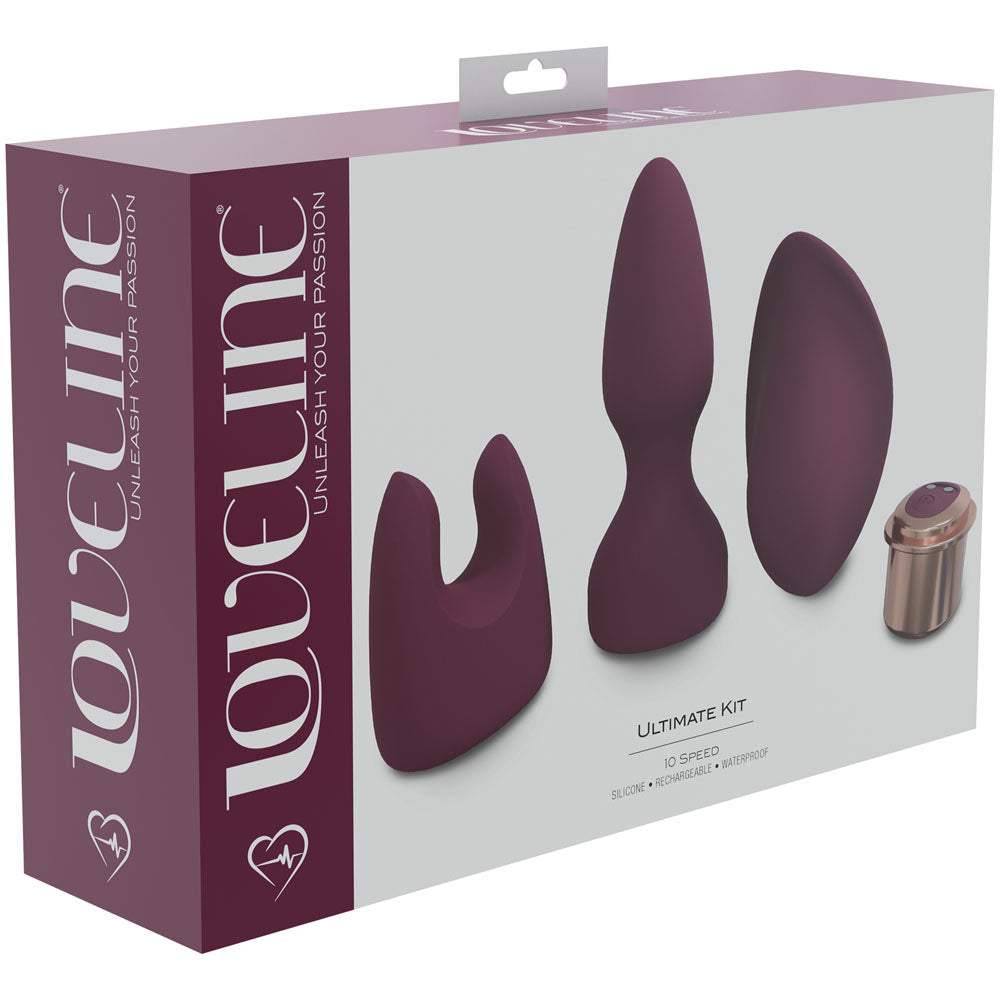 Shots Toys LOVELINE Ultimate Kit USB Rechargeable Kit 3 Piece Set Shots Toys
