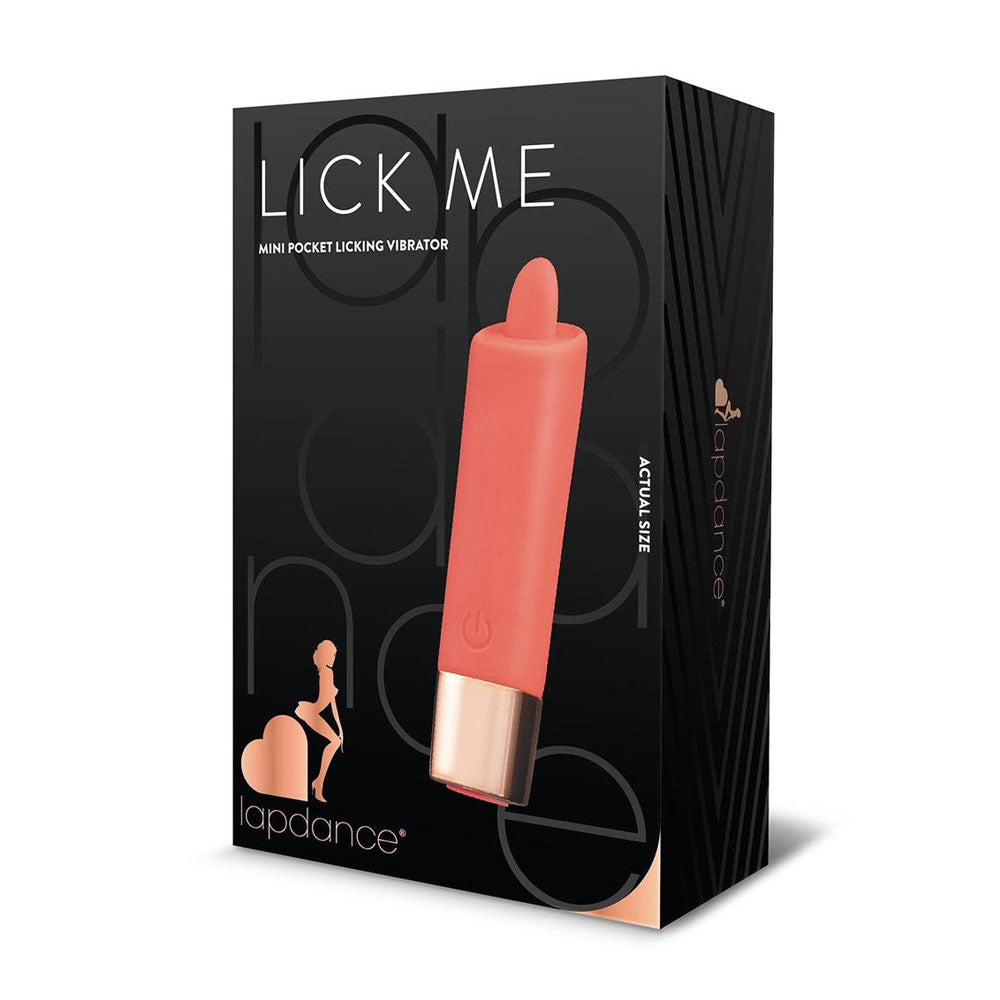 Secret Kisses LAPDANCE Lick Me Mini Pocket Licking Vibrator USB Rechargeable Flicking Stimulator 9.7cm Secondary image