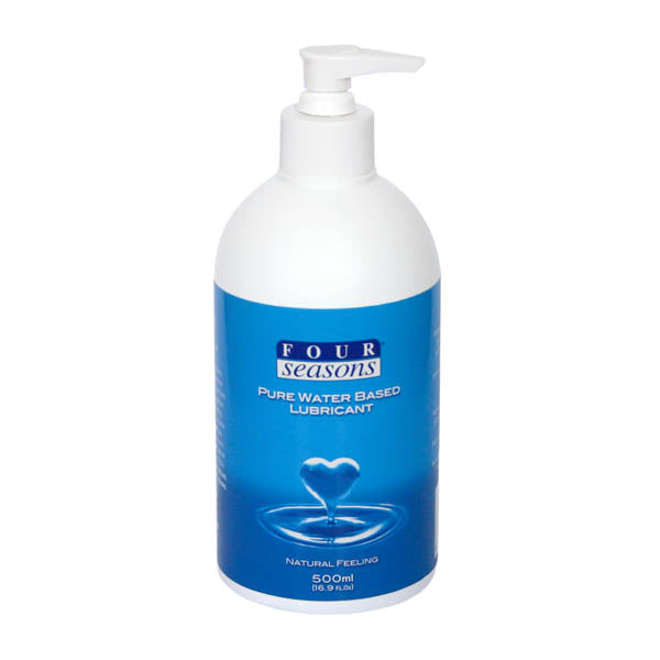 Four Seasons Personal Water Based Personal Lubricant 500ml Pump Pack Bottle Four Seasons Main image