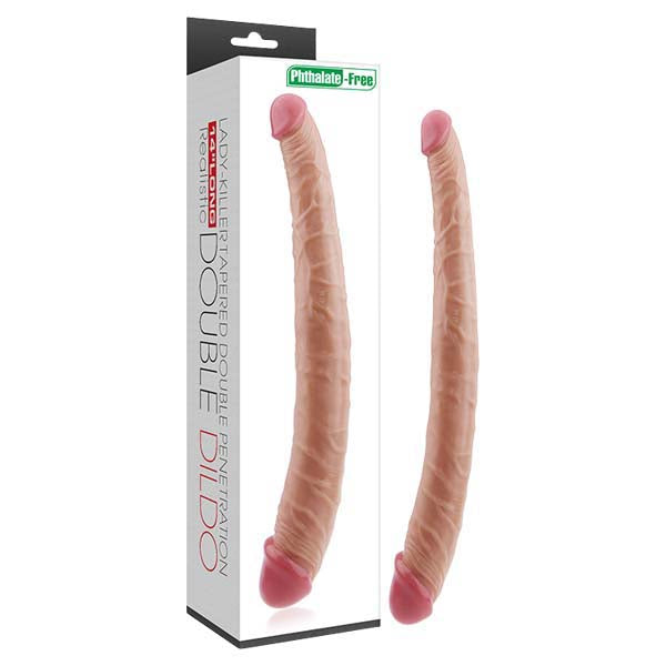 Lovetoy Lady Killer Tapered Double Dildo Flesh Lovetoy Main image
