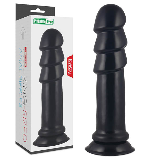 Lovetoy King Sized Anal Ripples Mega Anal Plug 11.5 Inch Black