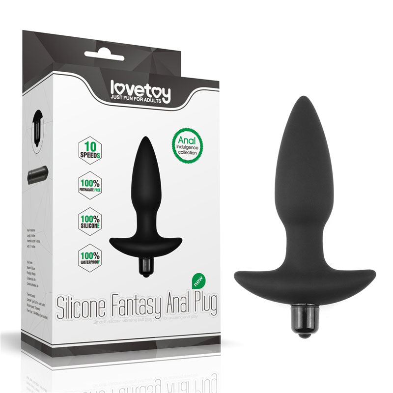 Lovetoy Anal Indulgence Collection Silicone Fantasy Vibrating Butt Plug 14.5cm Lovetoy