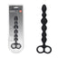 Shots Toys LEVELZ Beaded Silicone Anal Beads With Double Loop Black 24.5cm Shots Toys