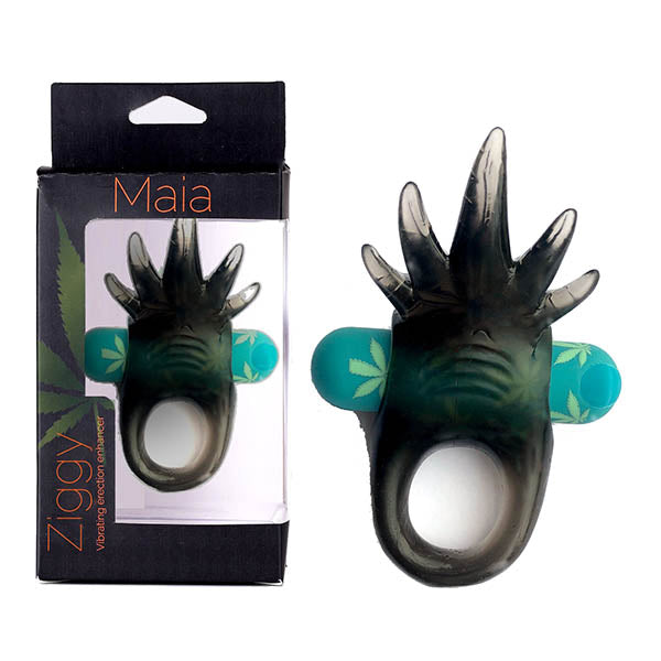 Maia Ziggy USB Rechargeable Vibrating Cock Ring Hemp Green Maia Toys Main image