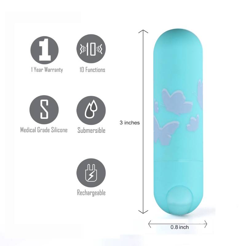 Maia Julia USB Rechargeable Bullet Vibrator 7.6cm Maia Toys