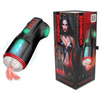 Shots Toys MASTURS Raven USB Rechargeable Vibrating & Sucking Auto Stroker With Augmented Reality