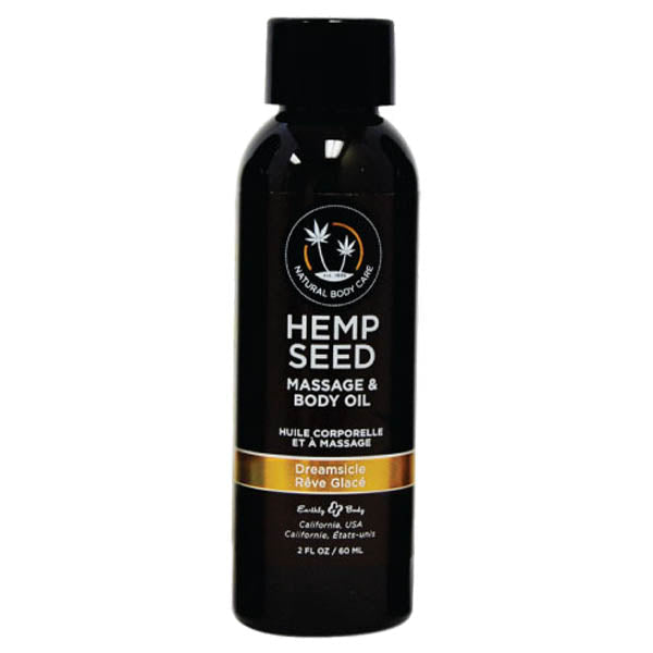 Earthly Body Hemp Seed Scented Massage & Body Oil 59ml Bottle Earthly Body Main image