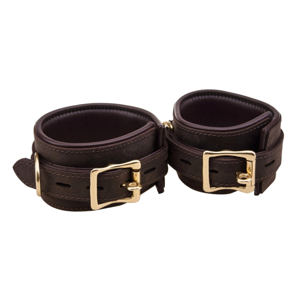 Bound Nubuck Leather Wrist Restraints