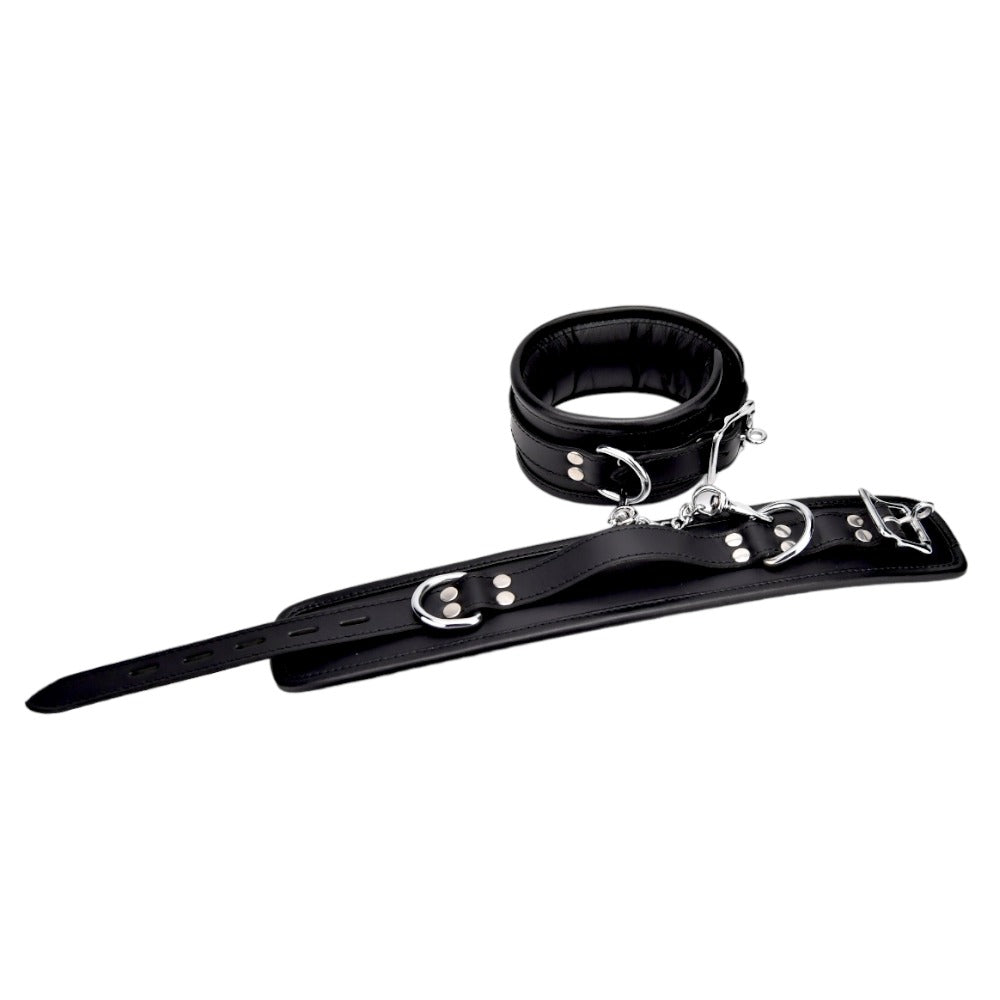 Bound Leather Ankle Restraints
