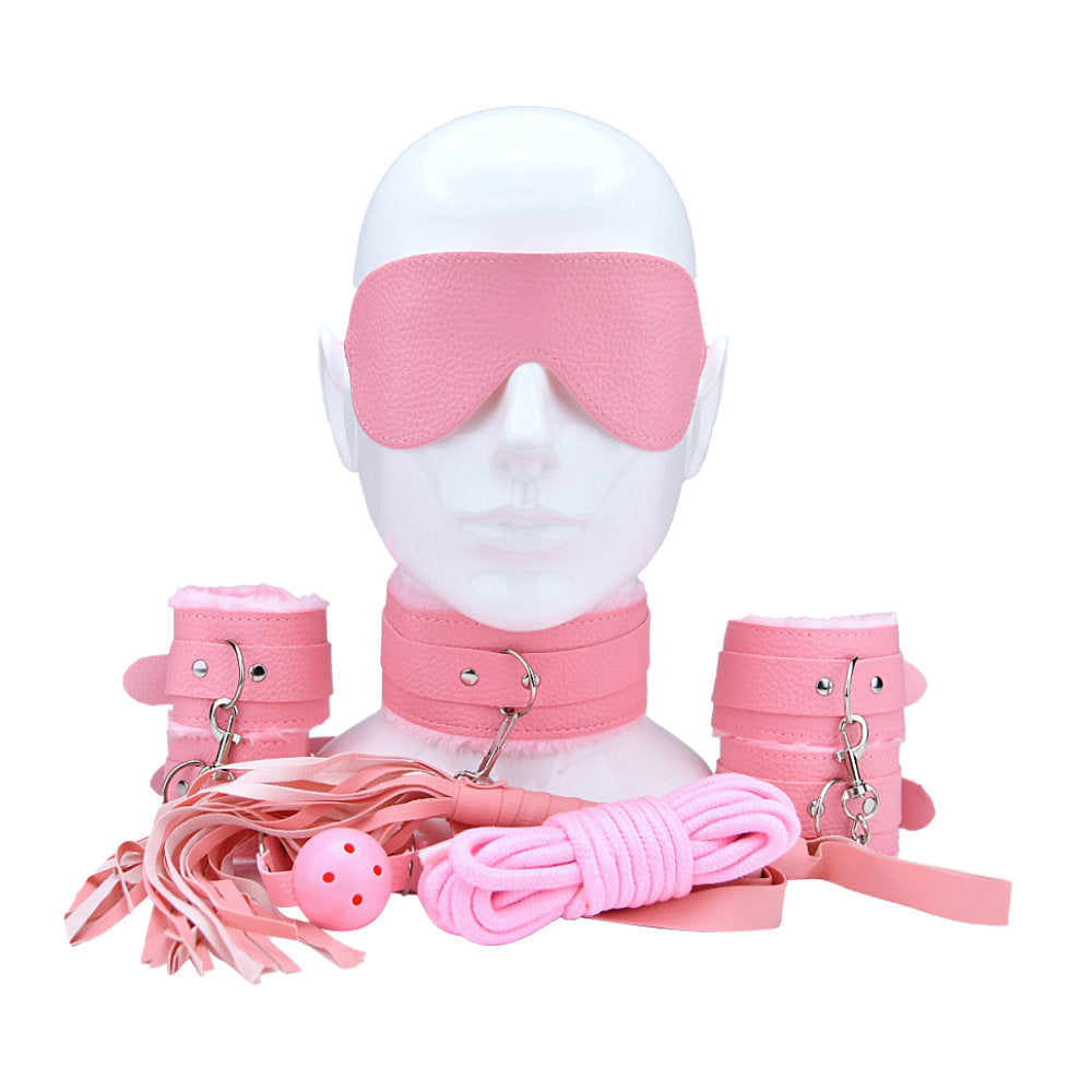 Bound to Play  Beginner's Bondage Kit Pink 8 Piece Main image