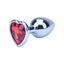 Precious Metals Heart Shaped Butt Plug Silver