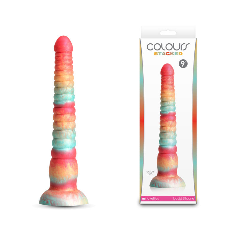 NS Novelties Colours Stacked Fantasy Dildo 9 Inch NS Novelties Main image
