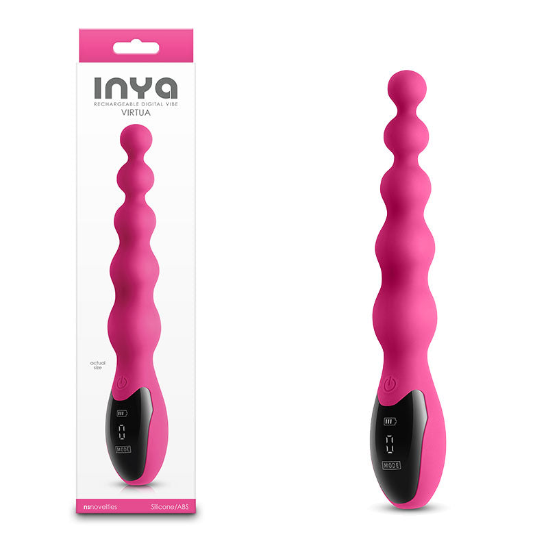NS Novelties INYA Virtua USB Rechargeable Beaded Vibrator 23.9cm NS Novelties Main image