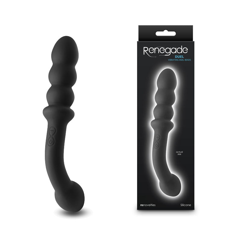 NS Novelties Renegade Duel USB Rechargeable Vibrating Double Ended Anal Wand NS Novelties Main image