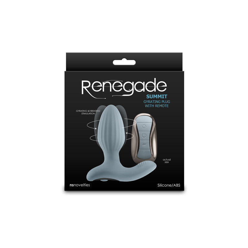 NS Novelties Renegade Summit USB Rechargeable Vibrating Butt Plug With Remote NS Novelties Main image